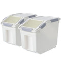 30lb Food Storage Container with Scoop and Wheels, 2 Pack U15708