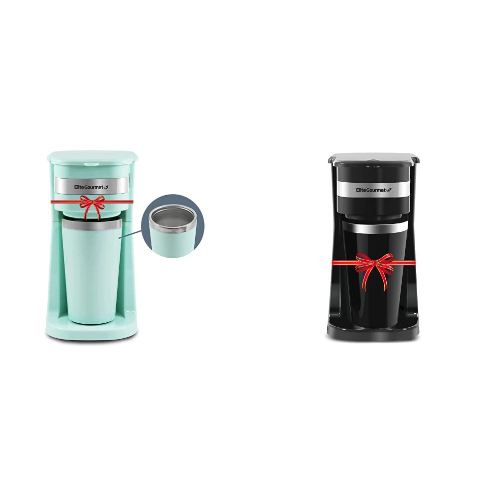 Single-Serve Coffee Maker with 14Oz Stainless Steel Travel Mug Z549