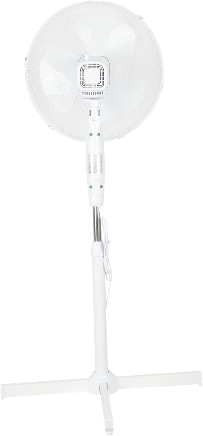 16 Inch 3-Speed Oscillating Pedestal Fan White E87972
