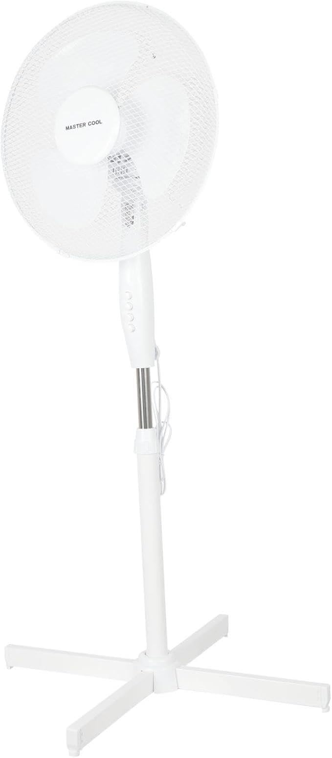 16 Inch 3-Speed Oscillating Pedestal Fan White E87972