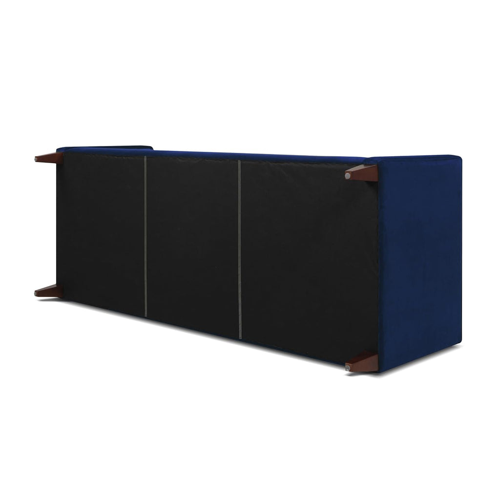 84" Navy Blue Velvet Tufted Sofa E78170
