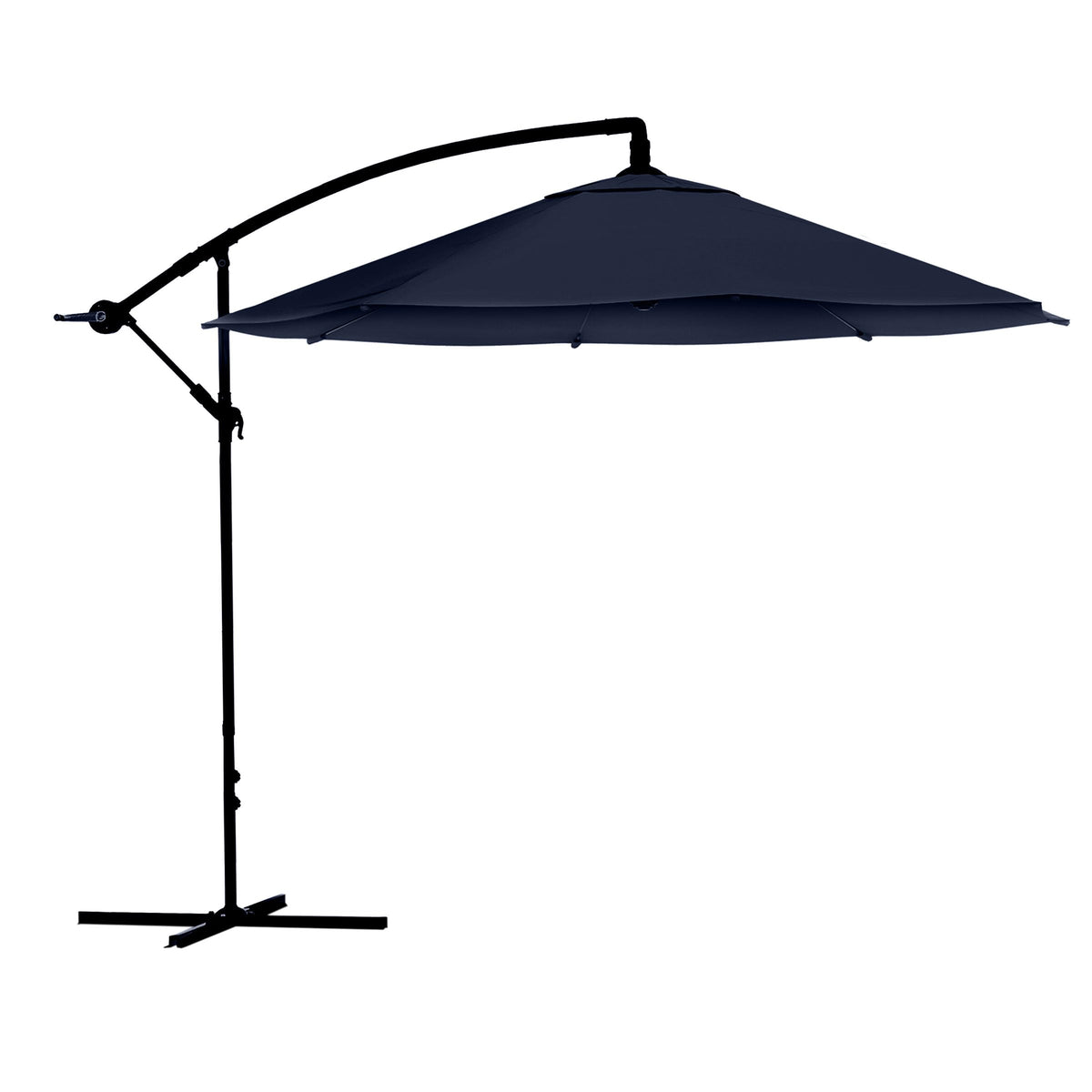 10 Ft Offset Cantilever Patio Umbrella with Cross Base K693
