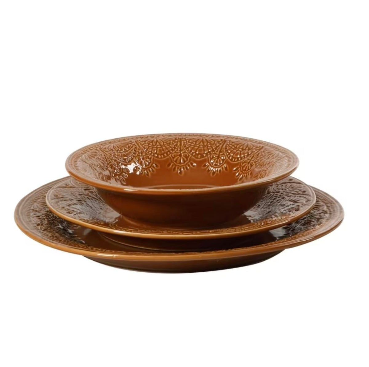 12-Piece Ceramic Dinnerware Set W6904