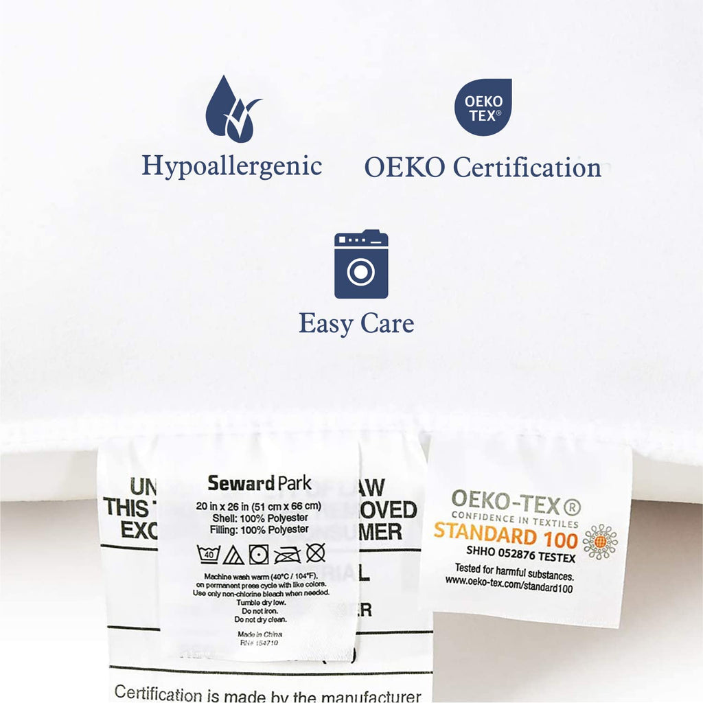 King Size Down Alternative Cooling Pillow Set of 2 I76767