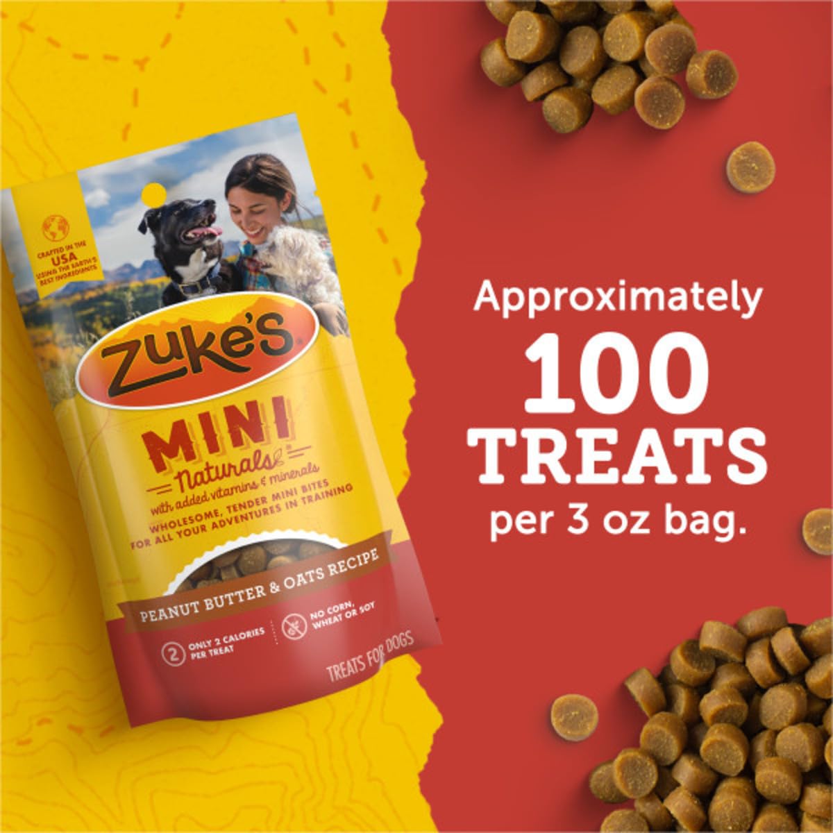 Real Peanut Butter Dog Training Treats 16 oz S336056