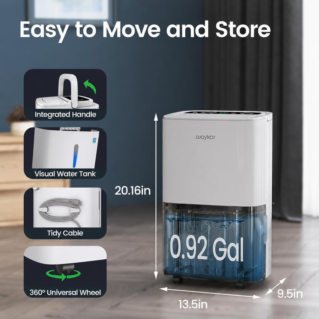 80 Pints Energy Star Dehumidifier with Drain Hose G51889
