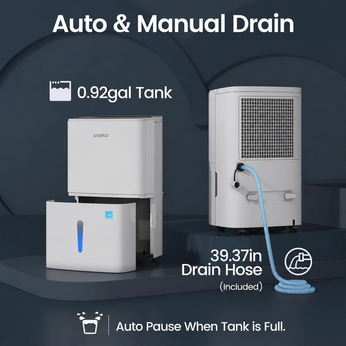 80 Pints Energy Star Dehumidifier with Drain Hose G51889