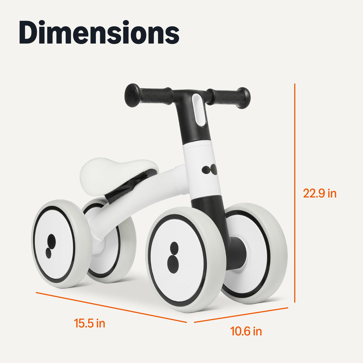 4-Wheel Toddler Balance Bike Y941845