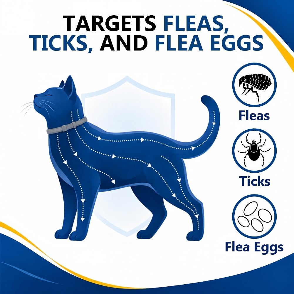 Flea & Tick Collar for Cats 4 Pack N21464