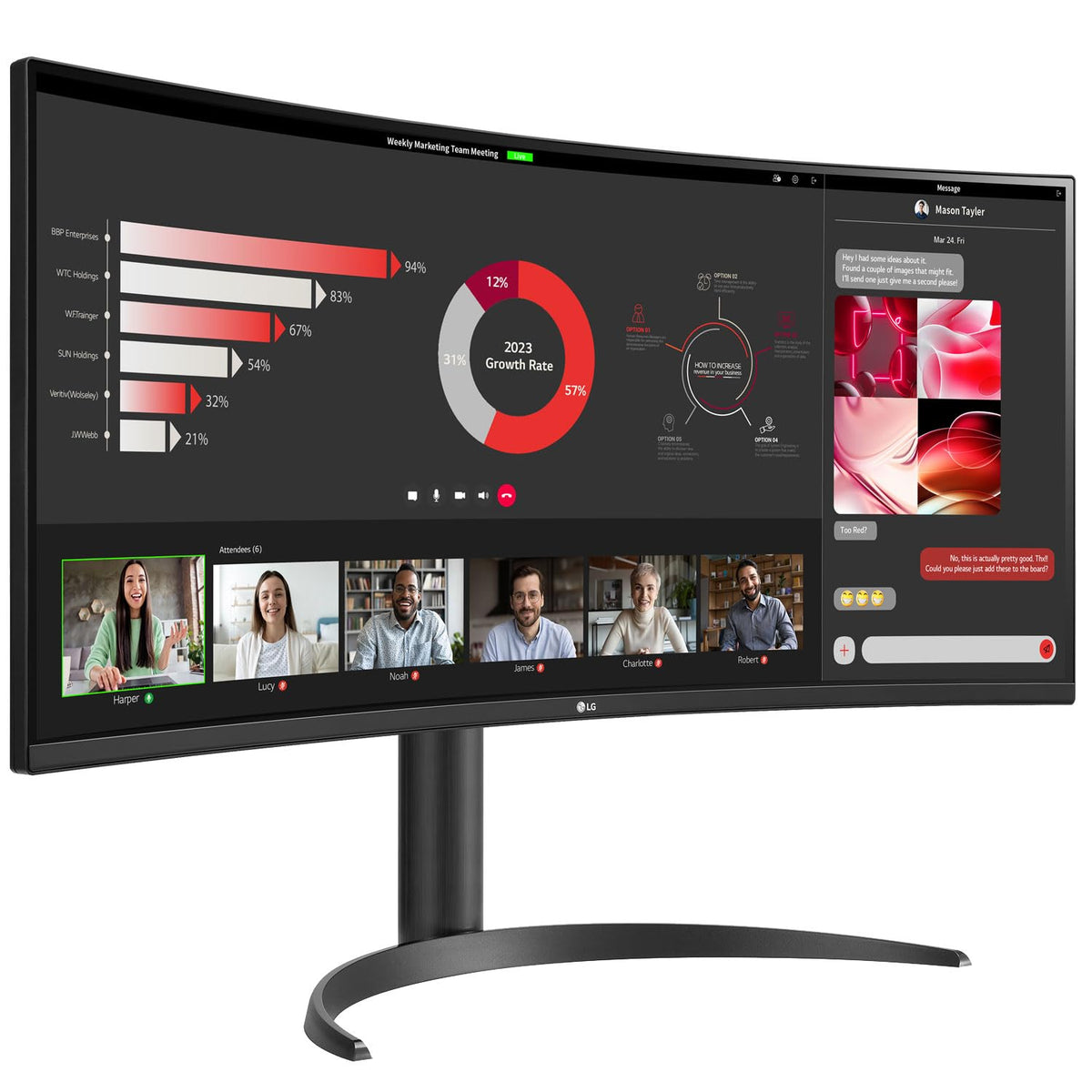 34" Curved UltraWide WQHD 100Hz Monitor Y8986