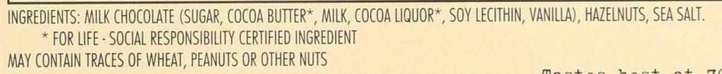 Hazelnut Milk Chocolate Bar 3.2 OZ U35706