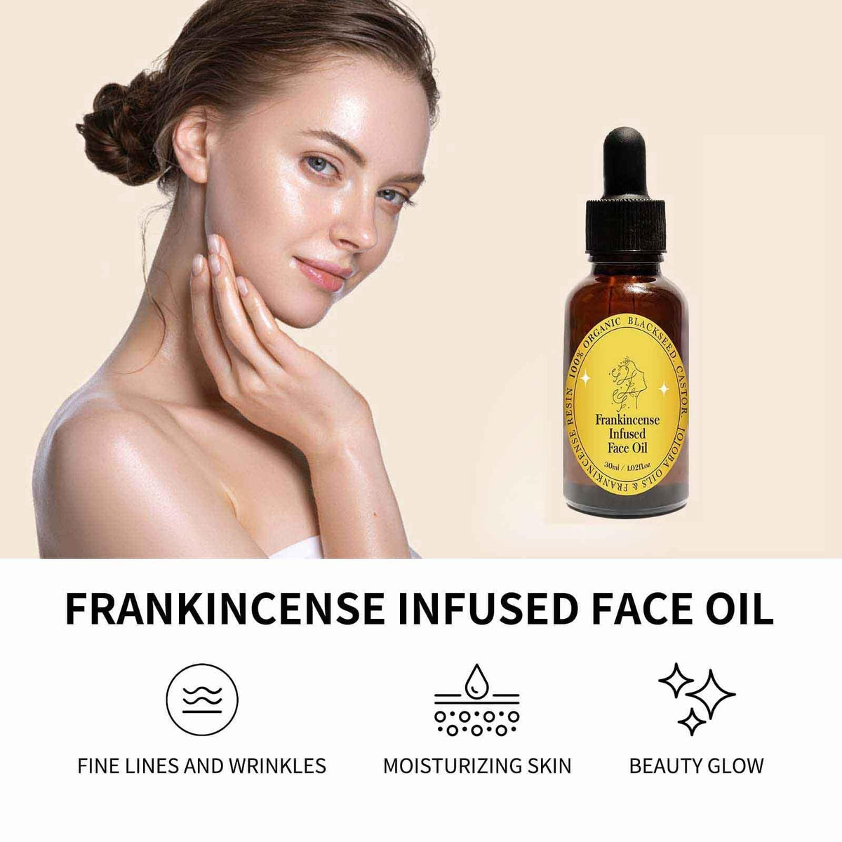 Frankincense Resin Oil Facial Serum 3PC J3306