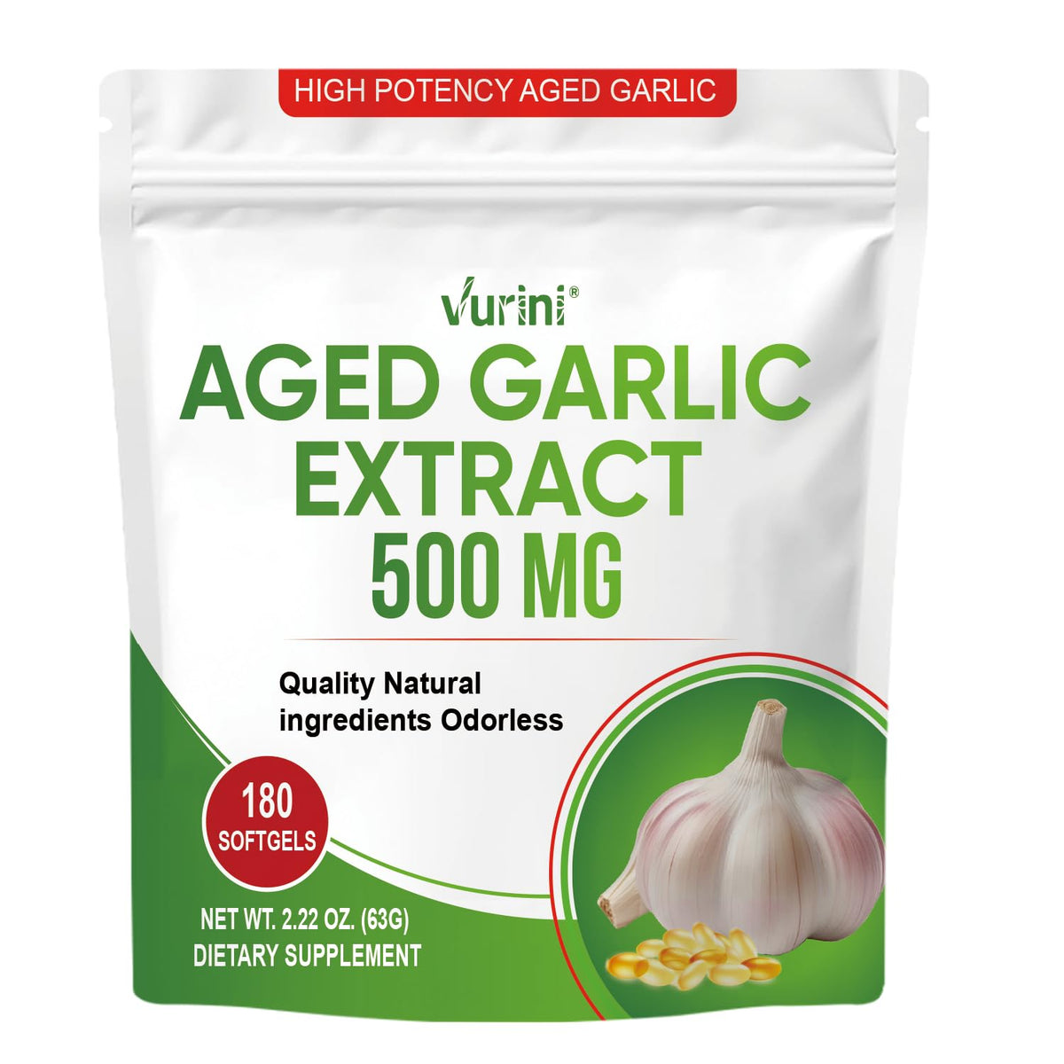 Aged Garlic Extract Capsules, 300 Softgels W226991