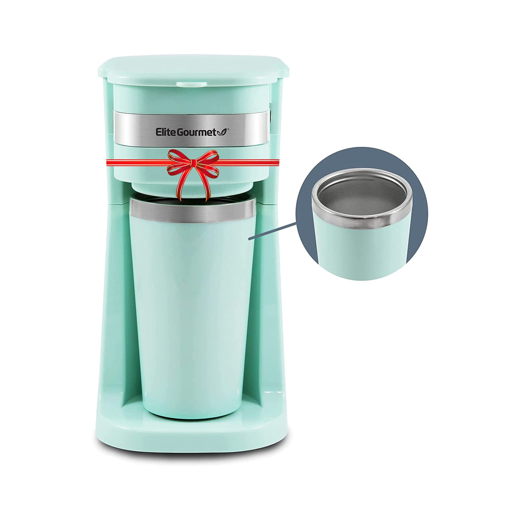 Single-Serve Coffee Maker with 14Oz Stainless Steel Travel Mug Z549