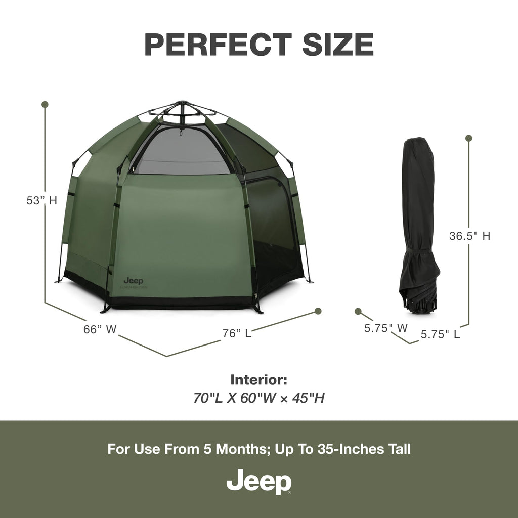 Olive Green Pop-Up Play Yard N619035