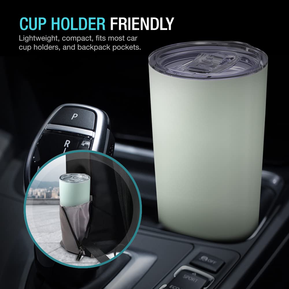 20 oz Stainless Steel Vacuum Insulated Tumbler with Lid and Straw D88982