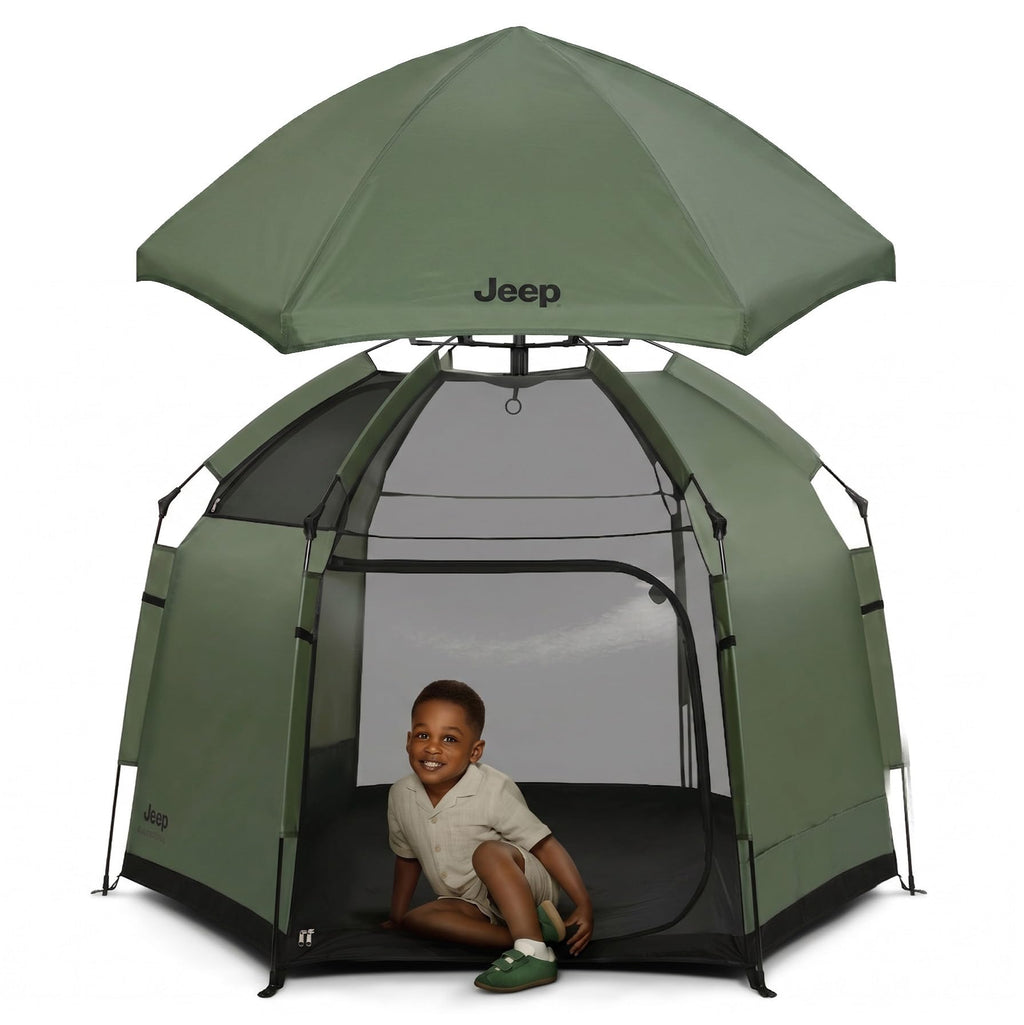 Olive Green Pop-Up Play Yard N619035