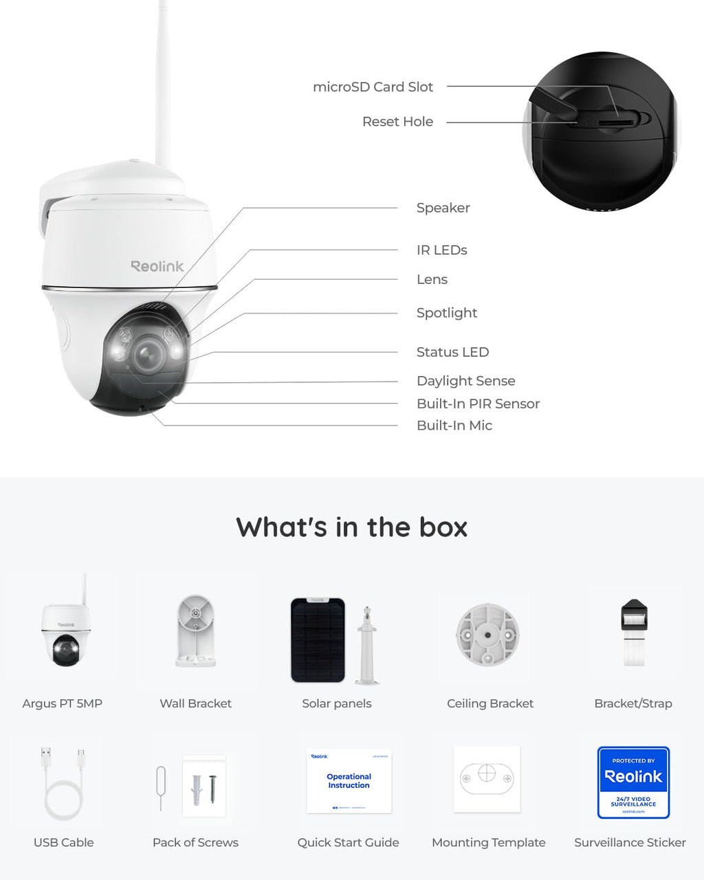 Solar Security Cameras Wireless Outdoor 360° Coverage Z57682
