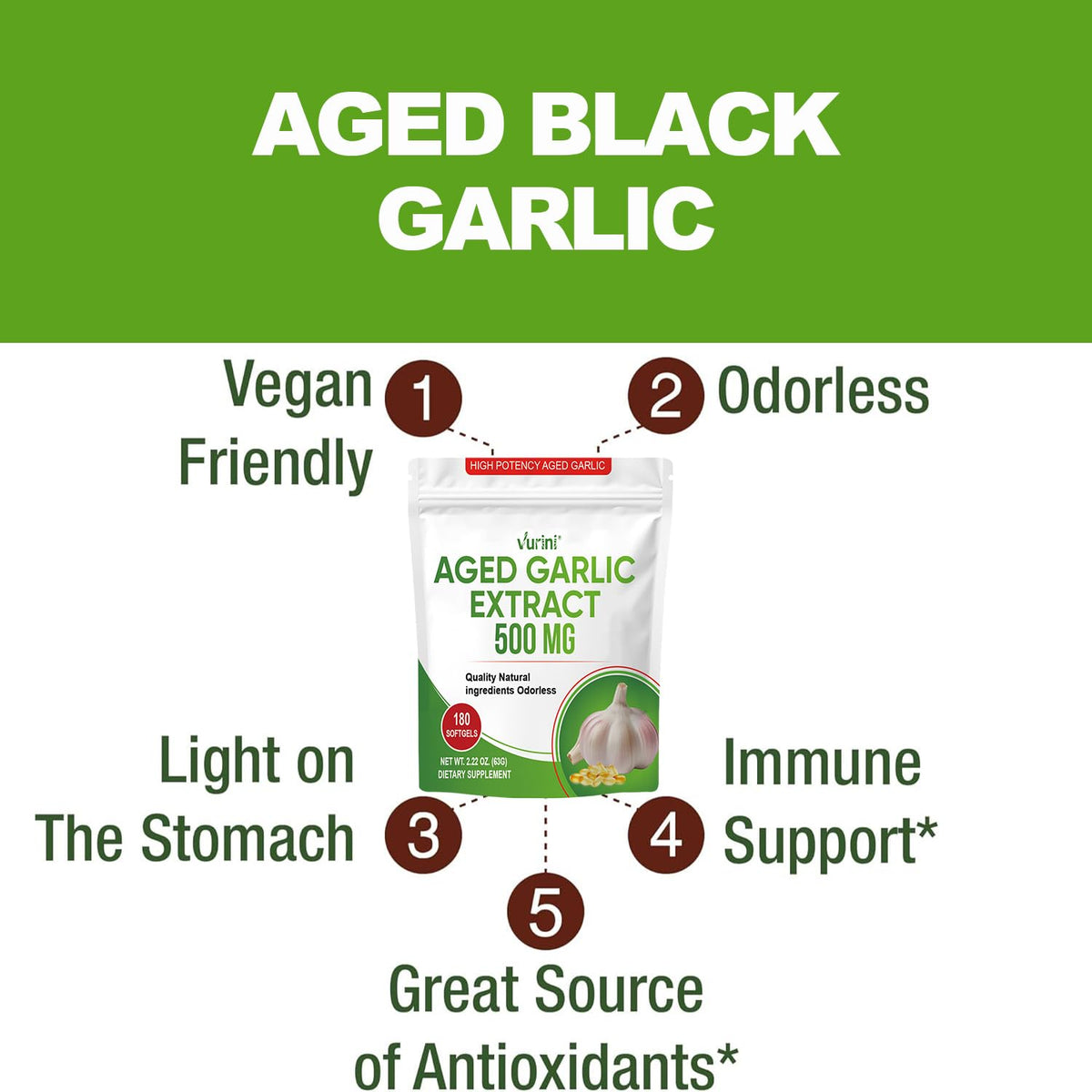 Aged Garlic Extract Capsules, 300 Softgels W226991