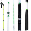 7' Medium Heavy Carbon Graphite Fiberglass Spinning Fishing Rod H712554
