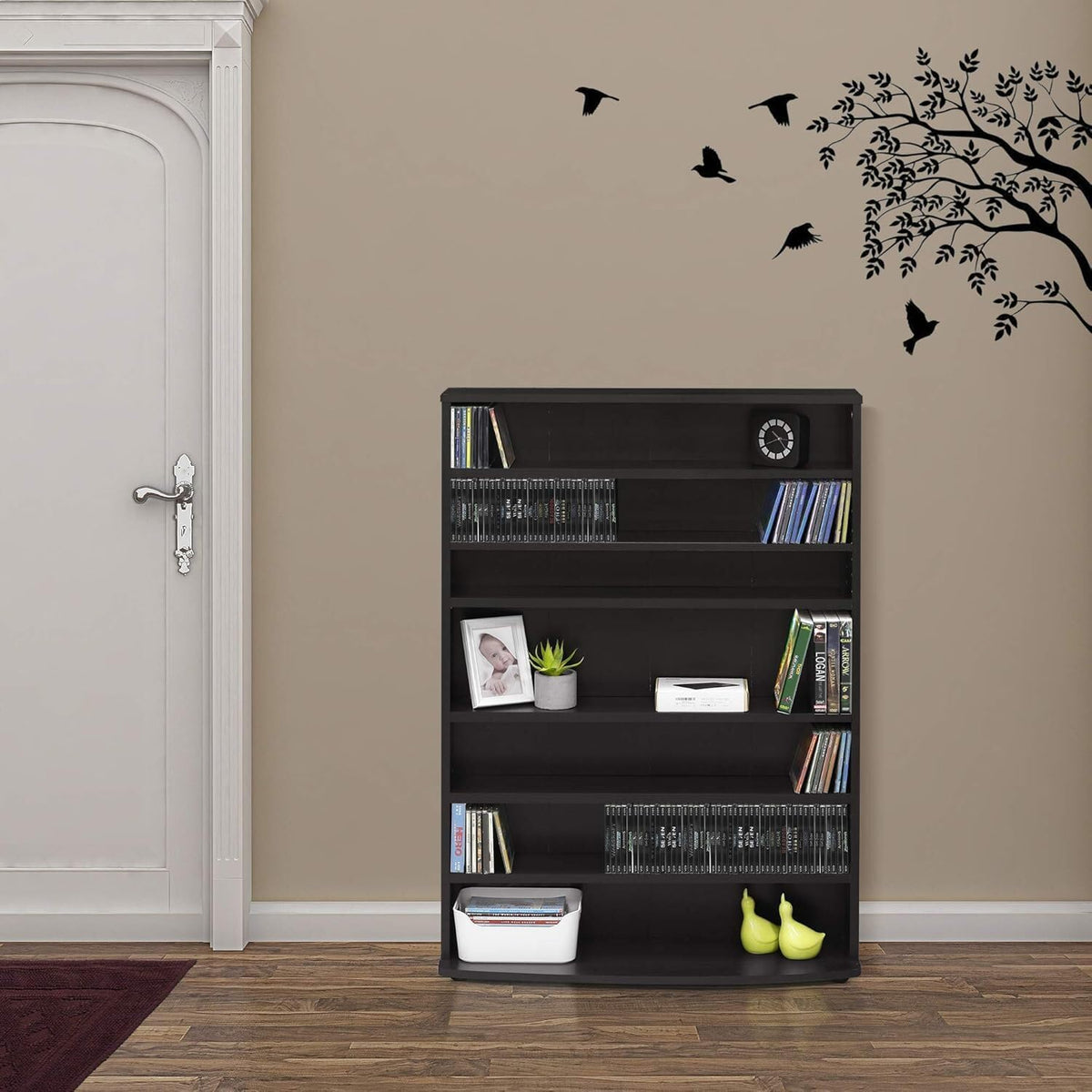 6 Tier Adjustable Multimedia Storage Tower J4307