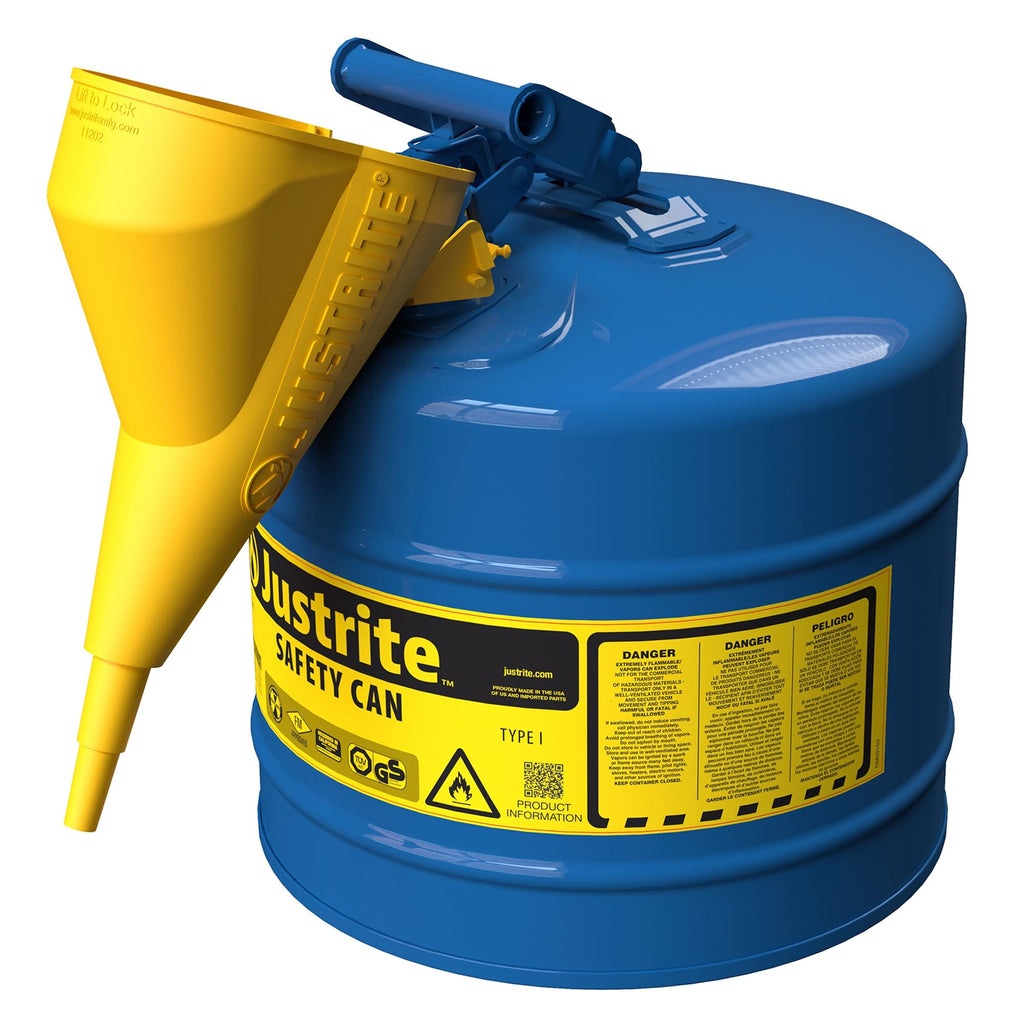 Blue Galvanized Steel Kerosene Safety Can E4696