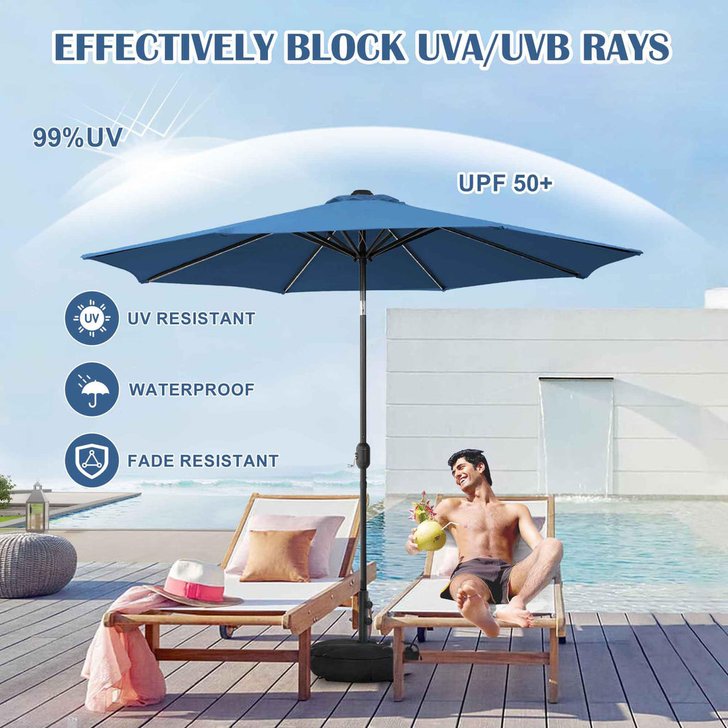 9 FT Patio Umbrella with Base I404