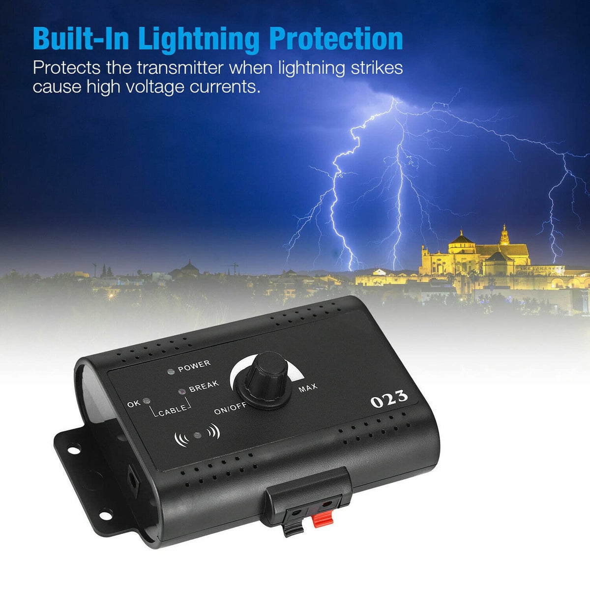 Wireless Electric Dog Fence System, In-ground/Aboveground Pet Containment System T9796