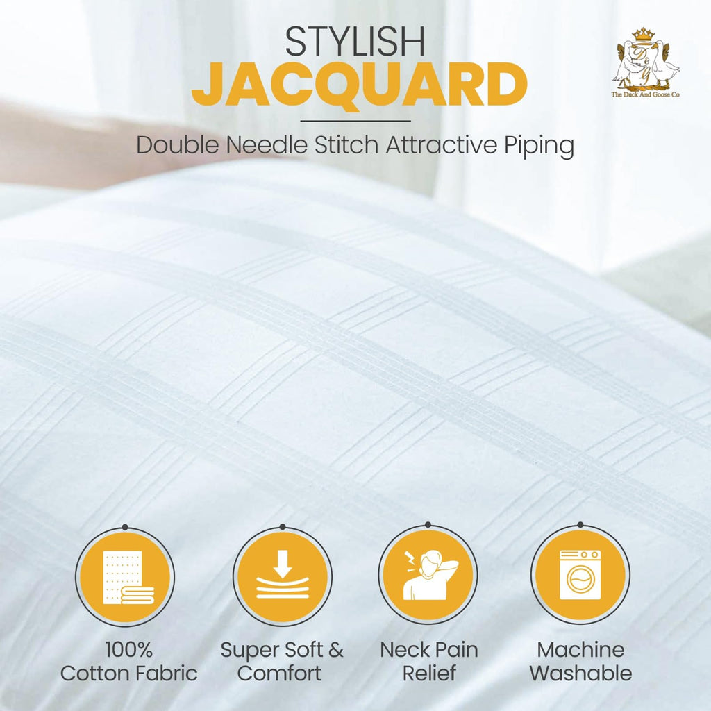 King Size Cotton Down Alternative Bed Pillows Set of 2 L803