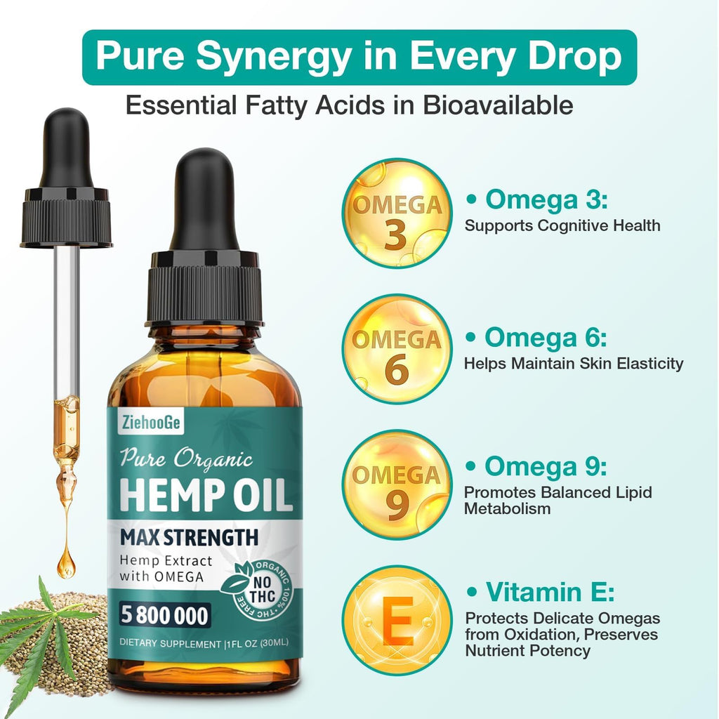 Hemp Oil Drops 3 Pack W800887