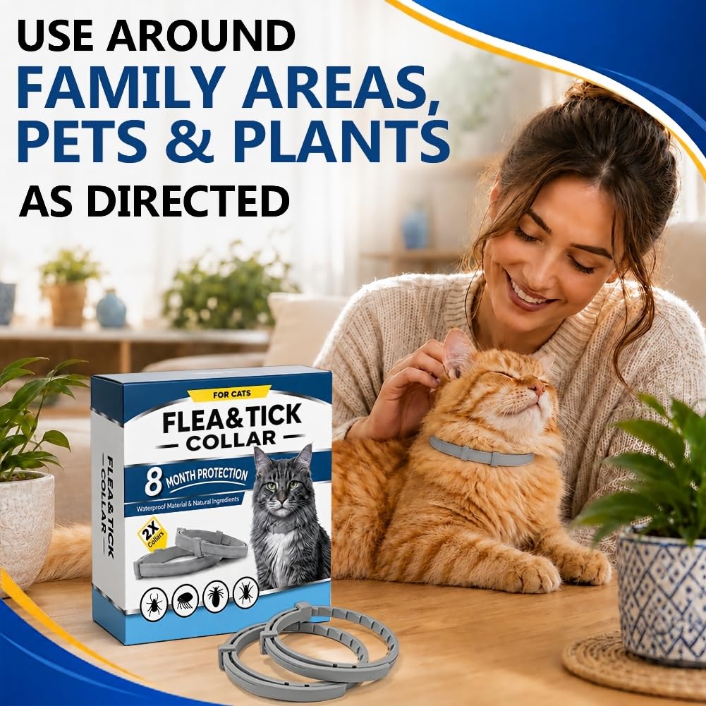 Flea & Tick Collar for Cats 4 Pack N21464