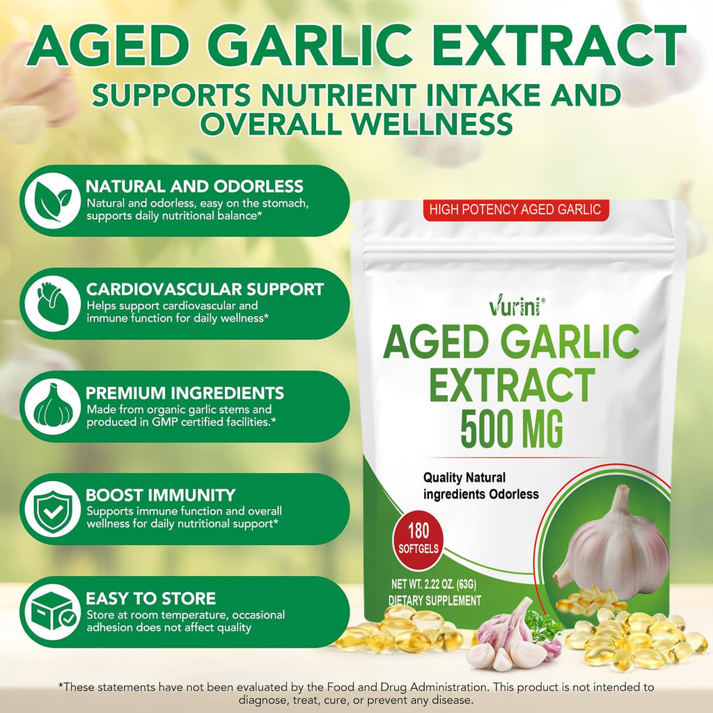 Aged Garlic Extract Capsules, 300 Softgels W226991