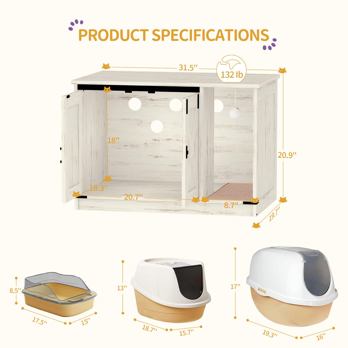 Cat Litter Box Enclosure Z904350