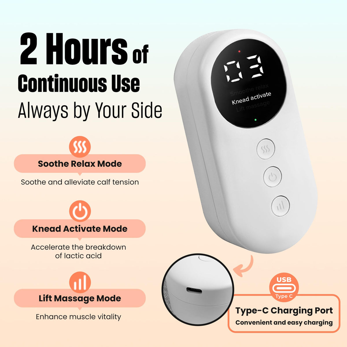 Light Gray Leg Massager with Heat and Compression Z65828