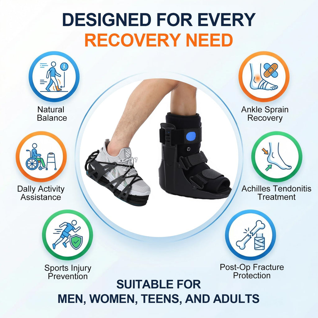 Inflatable Air Cam Walker Fracture Boot with Adjustable Shoe Lift V917790
