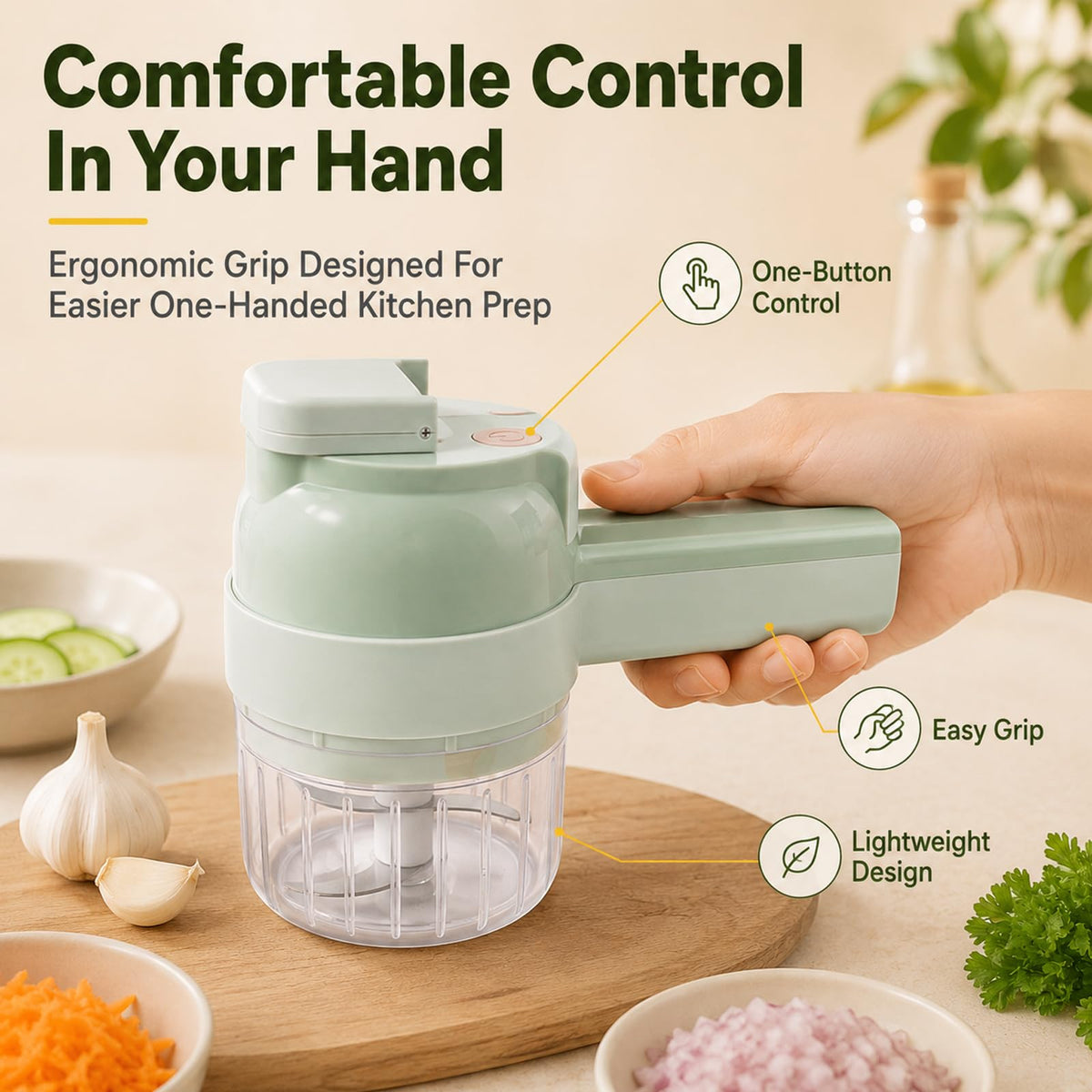 4 in 1 Handheld Electric Food Chopper L93540