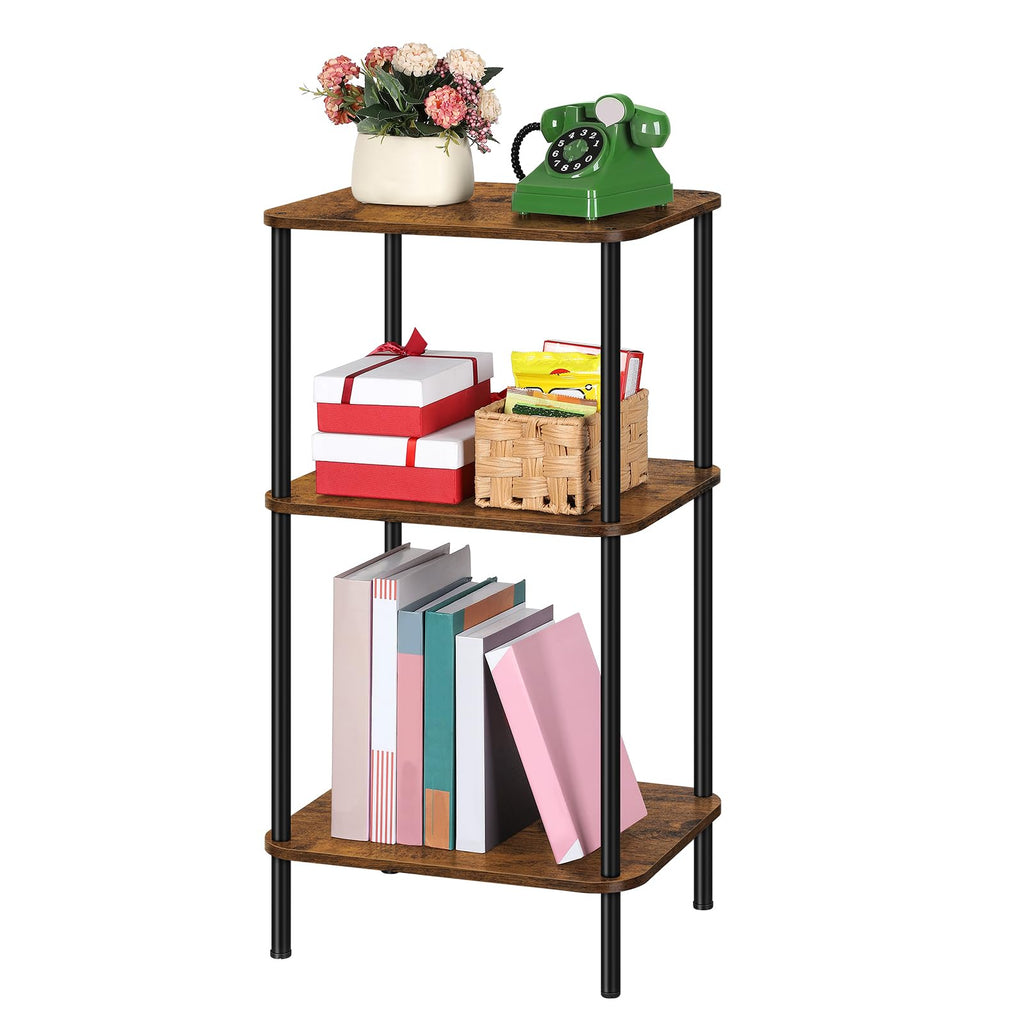 3 Tier Rustic Brown End Table L718
