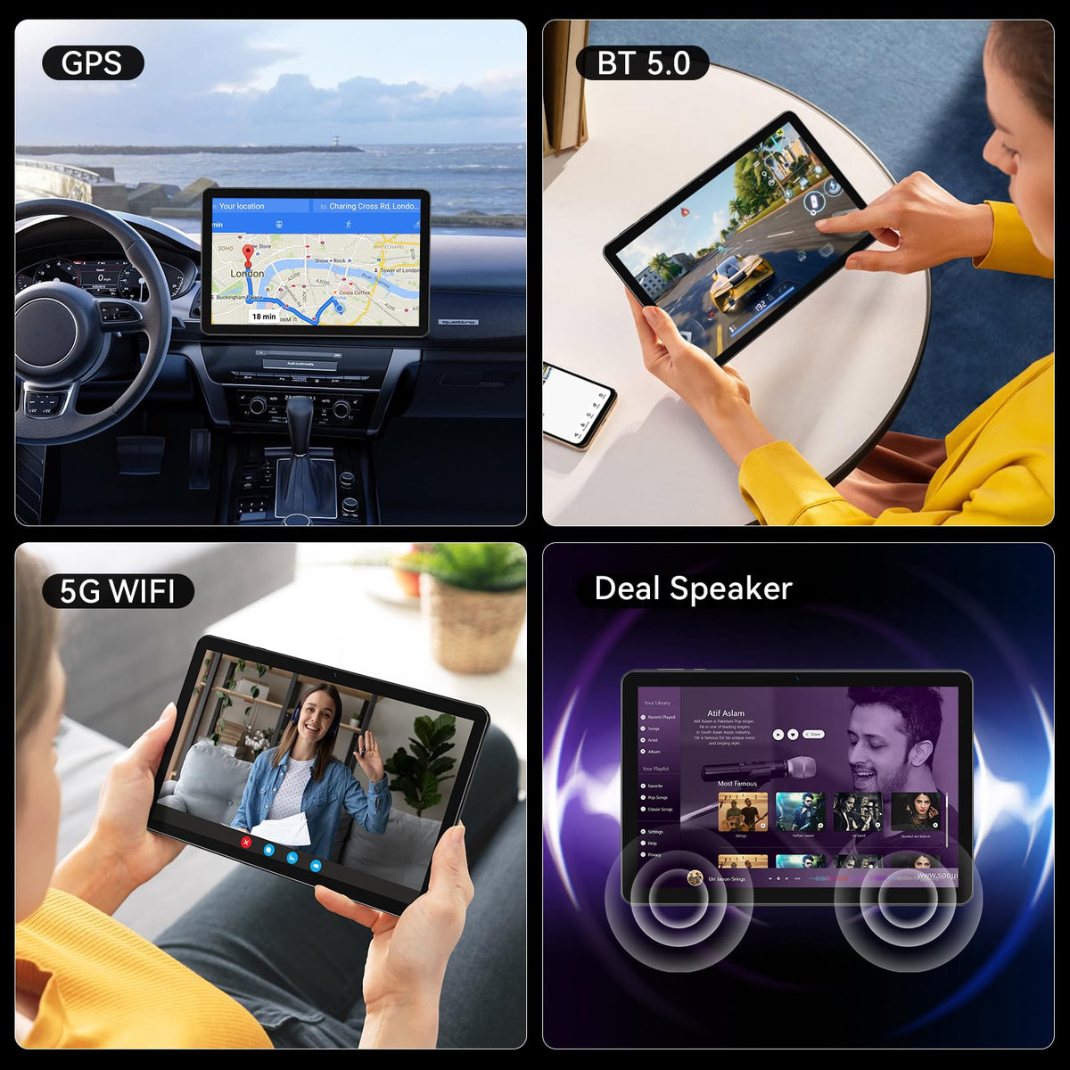 10.1 inch Android 15 Tablet Octa-Core 16GB RAM 64GB ROM J106