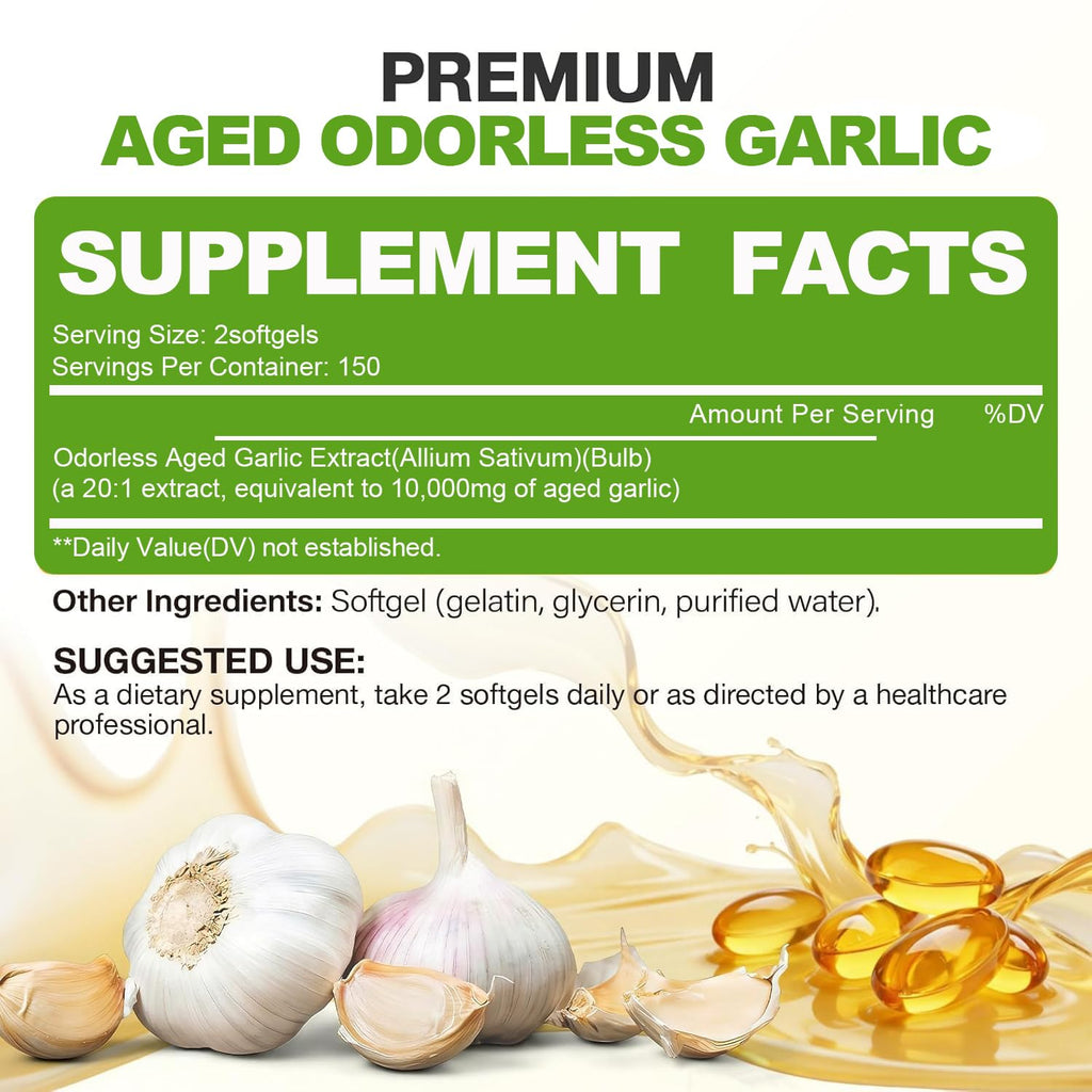 Aged Garlic Extract Capsules, 300 Softgels W226991