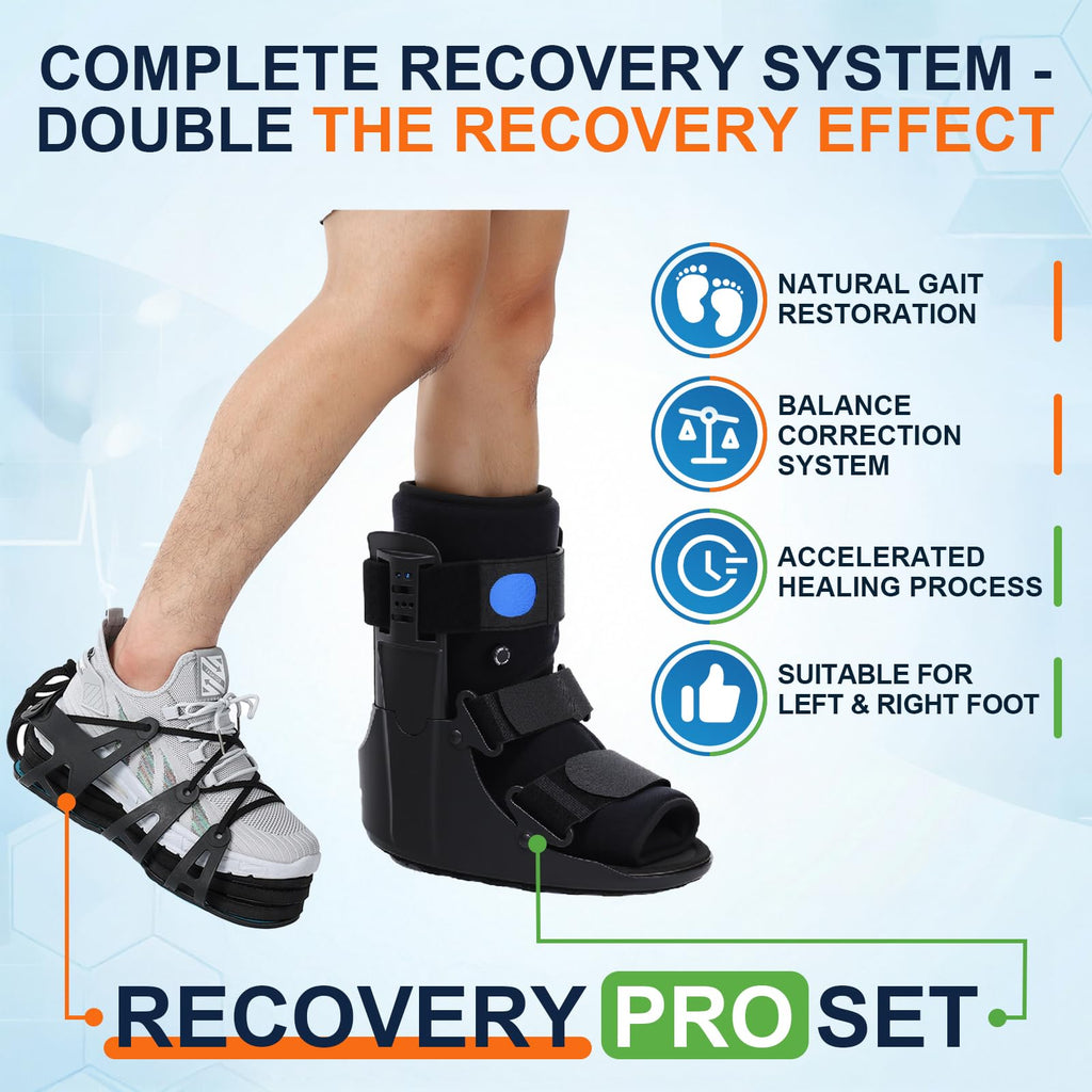 Inflatable Air Cam Walker Fracture Boot with Adjustable Shoe Lift V917790