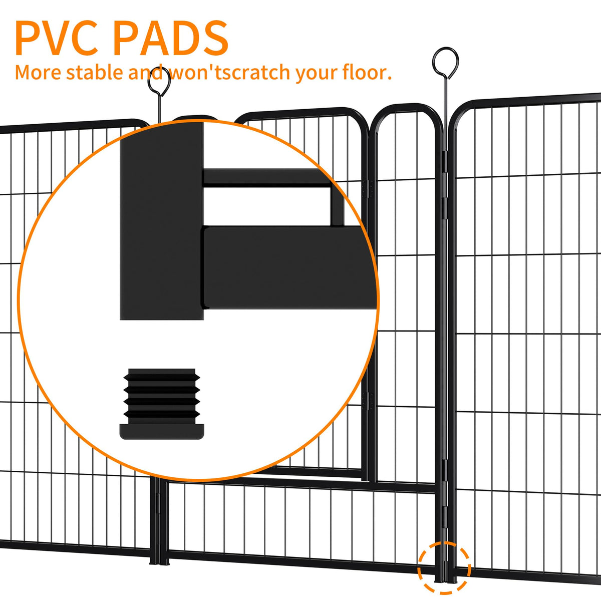 Heavy-Duty Iron Exercise-Pen System Portable Yard Camping Kennel Alternative V779