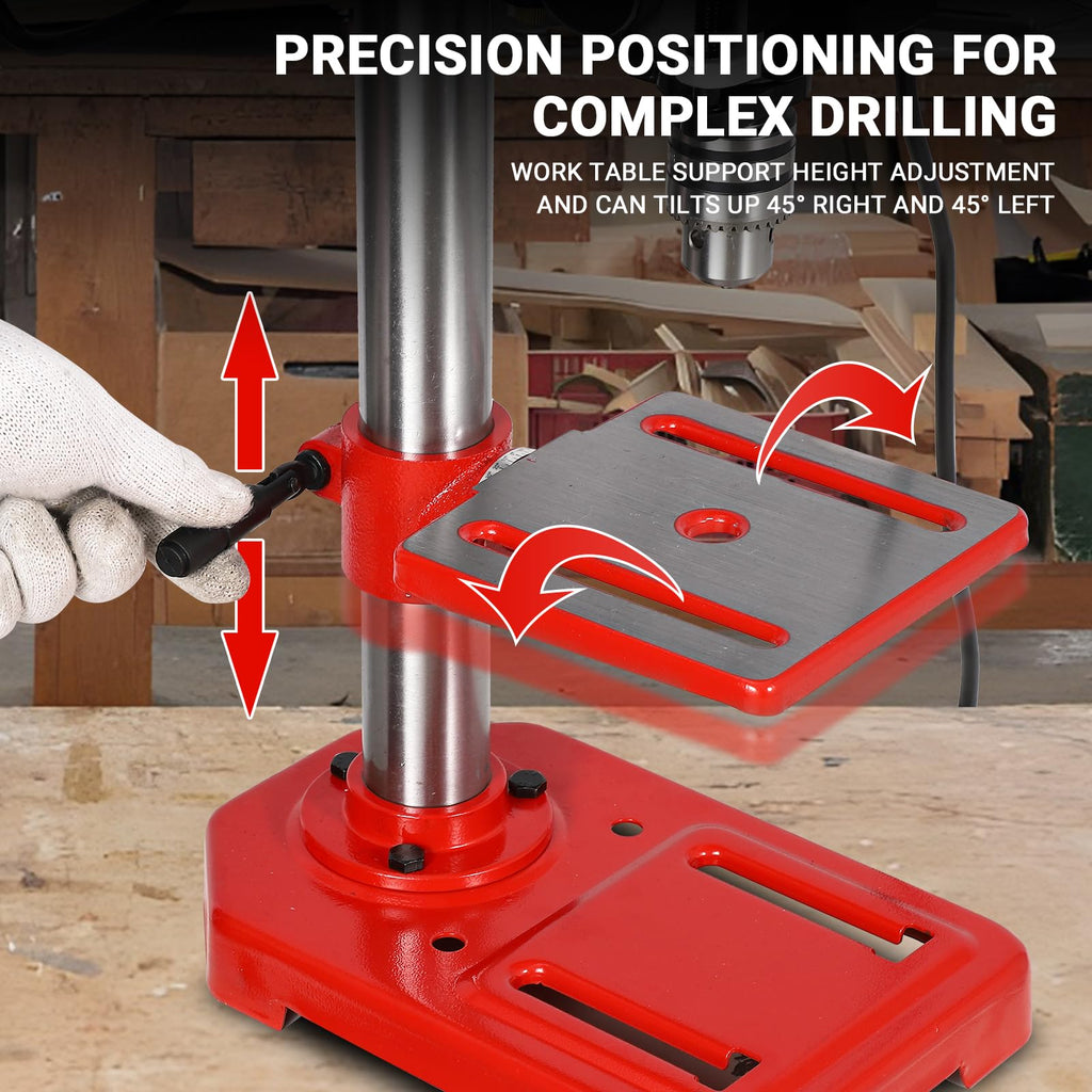 8" Benchtop Drill Press with 5 Adjustable Speeds H2304