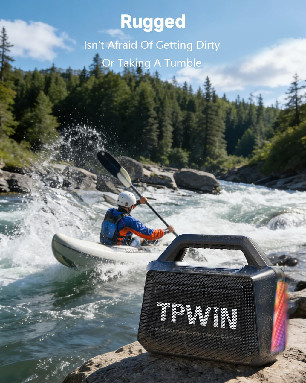 80W IPX6 Waterproof Portable Bluetooth Speaker C89095