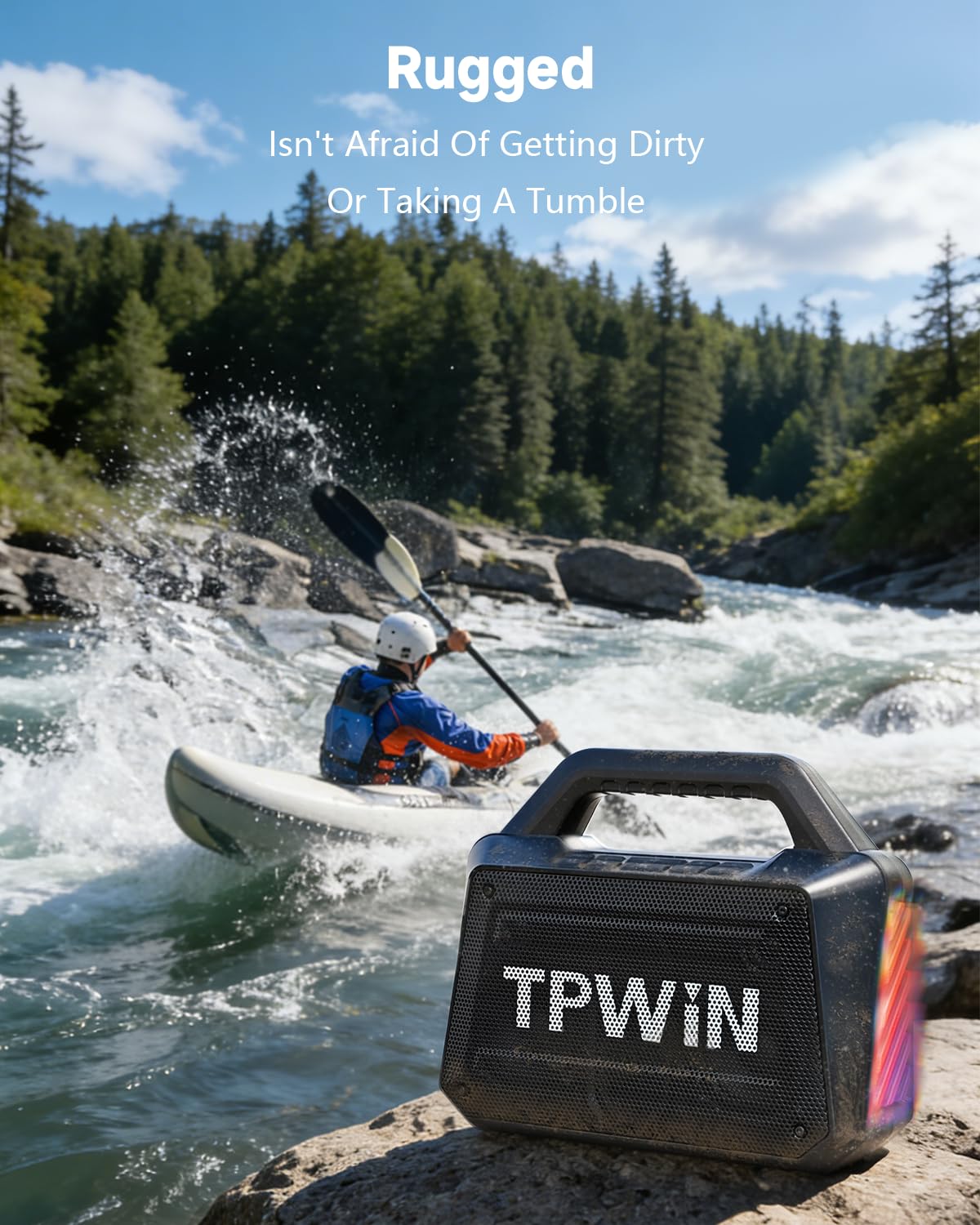 80W IPX6 Waterproof Portable Bluetooth Speaker C89095
