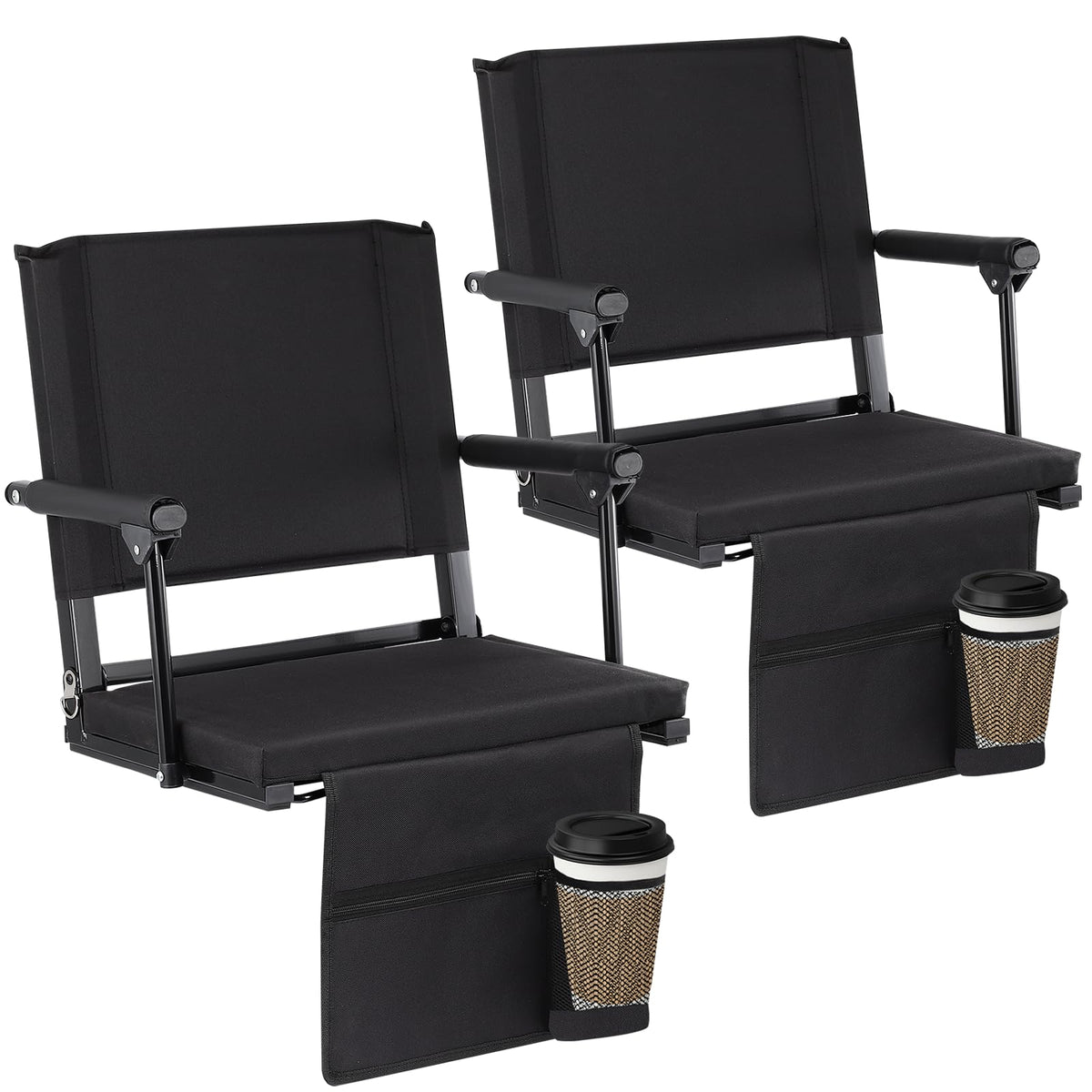2 PCS Stadium Seats with Back Support M495
