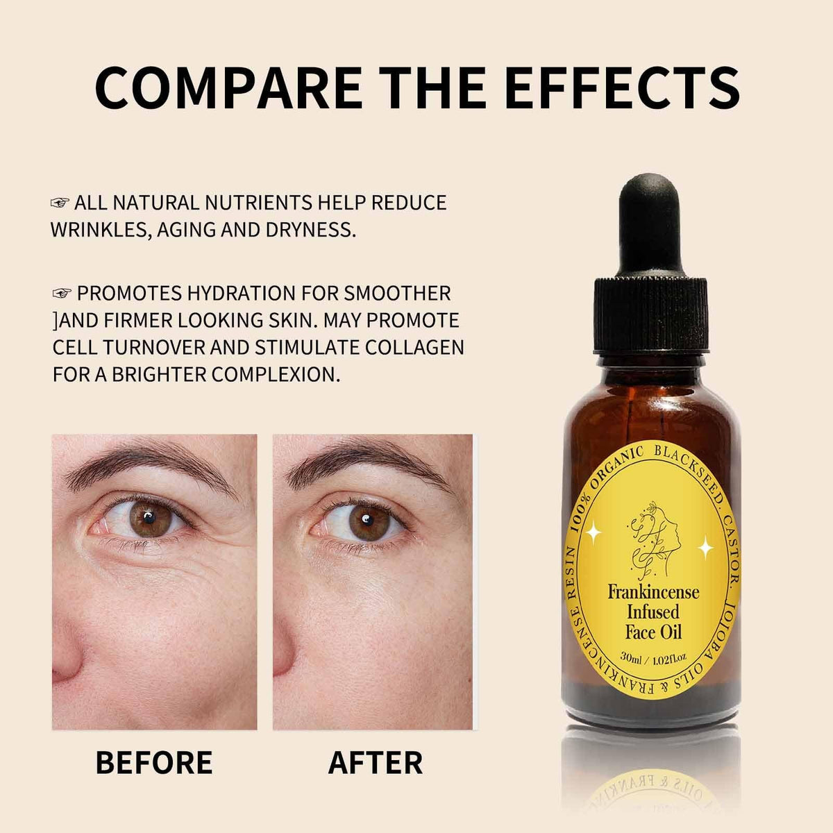 Frankincense Resin Oil Facial Serum 3PC J3306