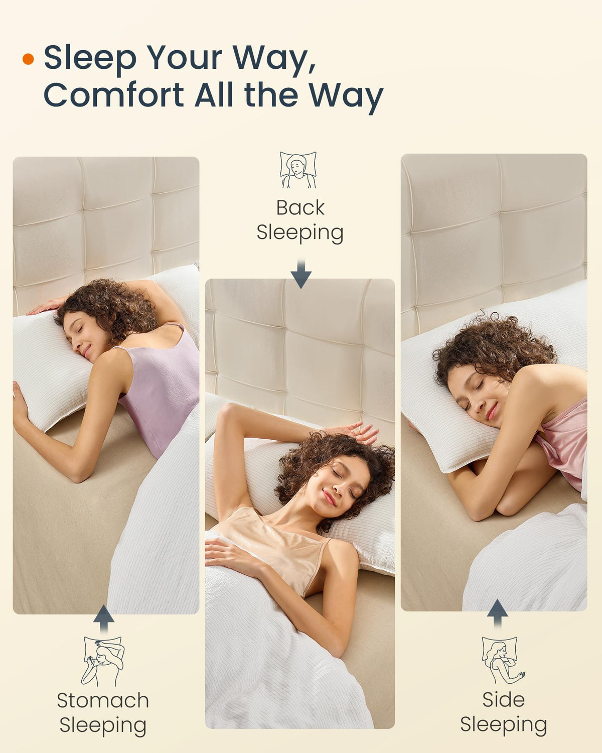 King Size Set of 2 Down Alternative Cooling Pillows P117061