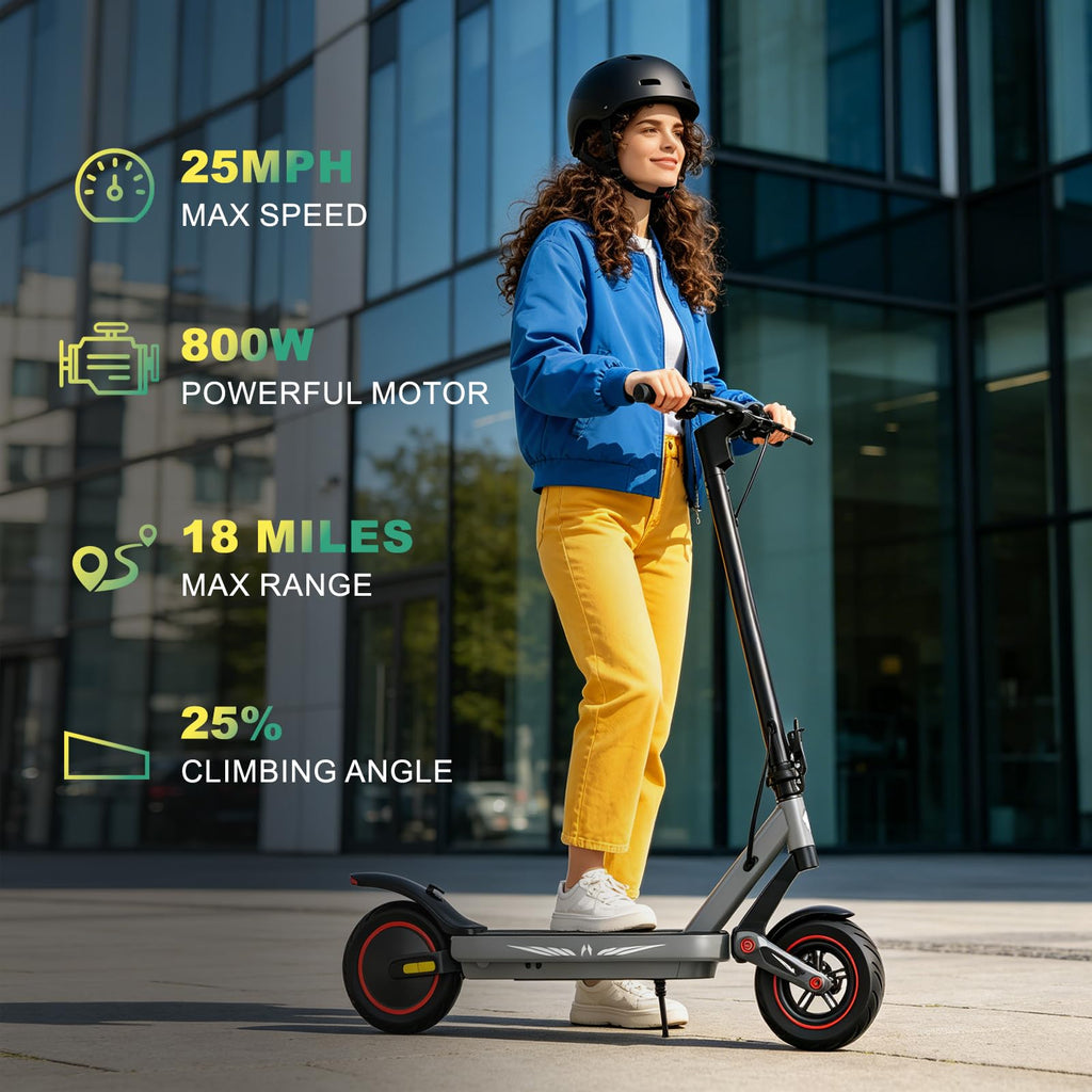 800W Electric Scooter with 10" Pneumatic Tires I392555