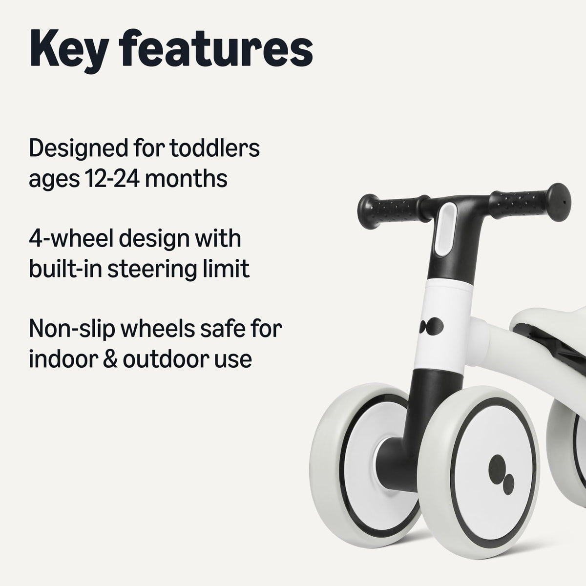 4-Wheel Toddler Balance Bike Y941845