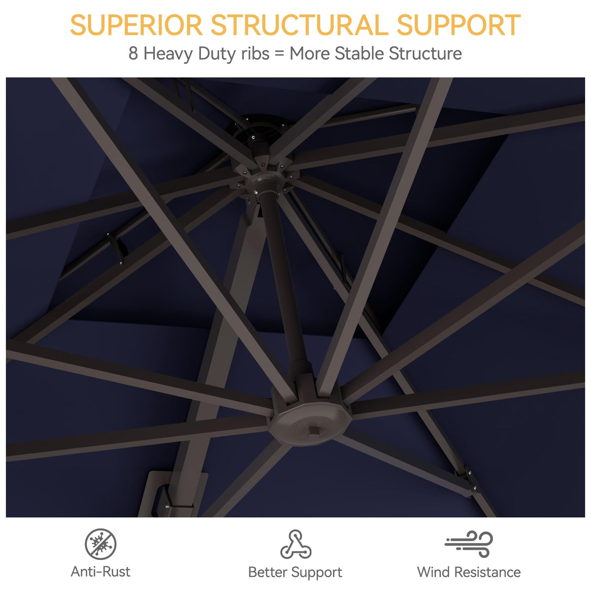 Cantilever Patio Umbrella with Base L94855